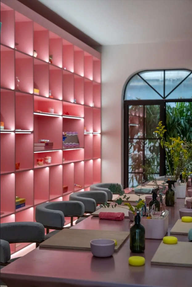 The interior of Cloudnine Club, showing a cozy and creative space